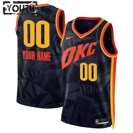 Maillot Enfant Oklahoma City Thunder Personnalisable 2023-24 Nike City Edition Navy Swingman Maillot Enfant Oklahoma City Thunder Personnalisable 2023-24 Nike City Edition Navy Swingman